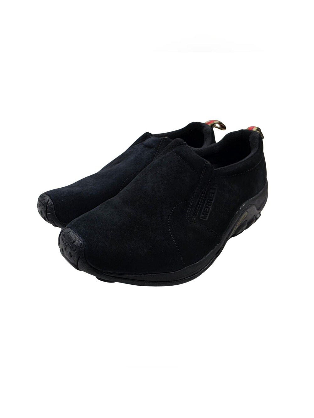 Merrell Jungle Moc Shoes Mens US 10.5/ UK 10 Wide Black Suede Slip-Ons J63815W
